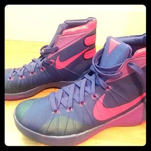 Nike hyperdunk 2015 basket ball shoes purple orang